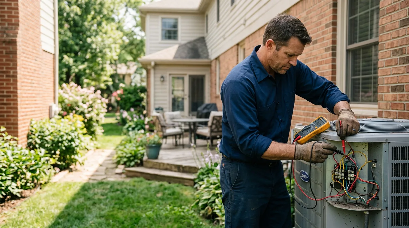 HVAC technician working near Woodcliff Lake, NJ